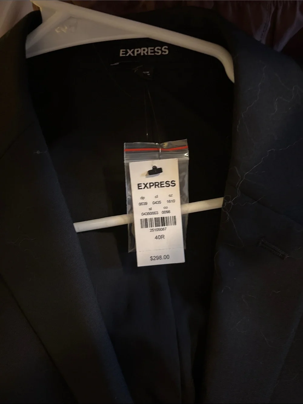 Express Black Single-Breasted Men's Blazer